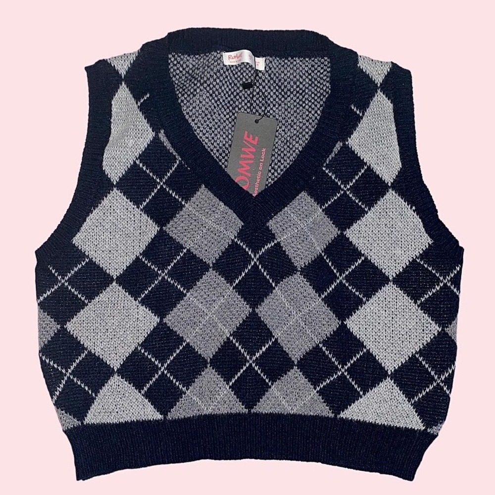 Argyle sweater vest